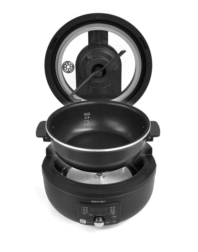 全自動調理器 スマートクッカー 簡単料理 電気なべ キッチン 多機能 おしゃれ 家電 卓上 クッキング キッチン家電 煮る 焼く 鍋 炊飯 2.5L 1.2L 1000ml ブラック VS-KE44【送料無料】