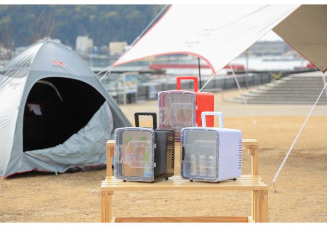 8L 冷温庫 冷蔵庫 保冷庫 ポータブル ミニ ペルチェ 小型 ポータブル冷蔵庫 車載冷蔵庫 持ち運び 卓上 小さい 車中泊 社内 キャンプ アウトドア 保冷 保温 保温子 ホワイト ベルソス VS-CW008【_3