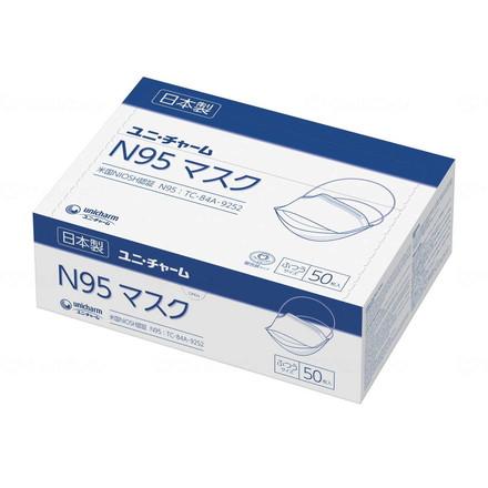 ユニ・チャーム N95マスク ふつうサイズ50枚 箱 ふつう 56676(代引不可)【送料無料】