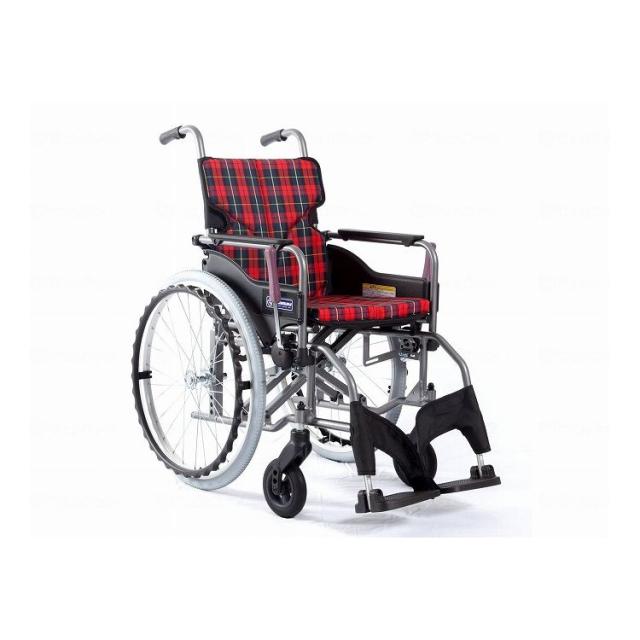カワムラサイクル モダンAstyle 背固定自走用 KMD A22 40S SH 赤チェック(A10) 座幅40 前座47cm KMD-A22-40S-SH(代引不可)【送料無料】