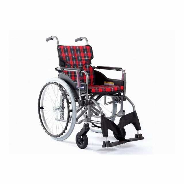 カワムラサイクル モダンAstyle 背固定自走用 KMD A22 40S H 赤チェック(A10) 座幅40 前座45cm KMD-A22-40S-H(代引不可)【送料無料】