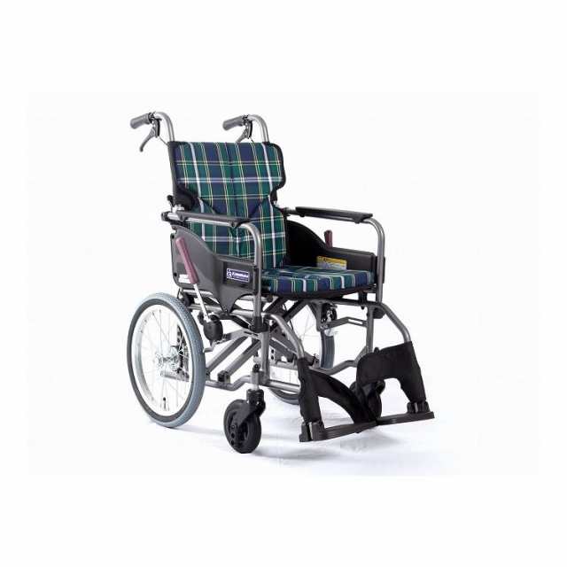 カワムラサイクル モダンAstyle 背折れ介助用 KMD A16 42 M 緑チェック(A9) 座幅42 前座43cm KMD-A16-42-M(代引不可)【送料無料】