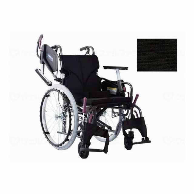 カワムラサイクル モダンCstyle 自走用 22インチ中・高床 No.19黒(ポリエステル) 座幅40 前座43cm KMD-C22-40-M(代引不可)【送料無料】