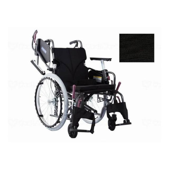 カワムラサイクル モダンCstyle 自走用 22インチ中・高床 No.19黒(ポリエステル) 座幅45 前座45cm KMD-C22-45-H(代引不可)【送料無料】