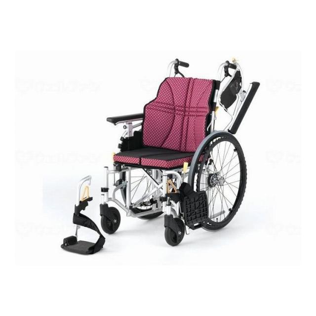 日進医療器 ウルトラシリーズ 自走式 NA U7 ワイン 座幅40 前座42cm NA-U7(代引不可)【送料無料】
