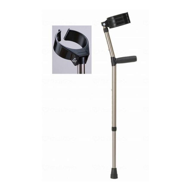 クリスタル産業 ロフストランドクラッチ(Bアームカフ) レッド L KR-96BB(代引不可)【送料無料】