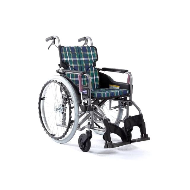 カワムラサイクル モダンAstyle 背折れ自走用 KMD-A22-40-M 緑チェック(A9) 座幅40-前座43cm 車いす 車椅子 車イス キャリー 車 移動 介護 補助(代引不可)【送料無料】 26,066円