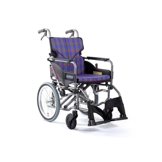 カワムラサイクル モダンAstyle 背折れ介助用 KMD-A16-42-H 緑チェック