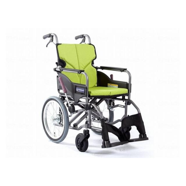 カワムラサイクル モダンAstyle 背折れ介助用 KMD-A16-42-M 若葉色(No.85) 座幅42-前座43cm 車いす 車椅子 車イス キャリー 車 移動 介護 補助(代引不可)【送料無料】
