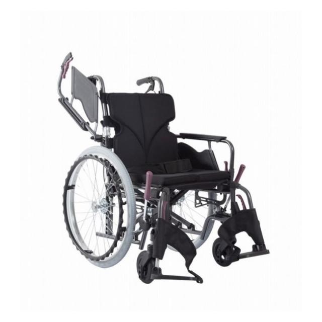 カワムラサイクル 今めかしいBstyle 自走用 22in中・高床 No.19黒(ポリエステル) 座幅38-前座43糎 車椅子 車いす 車イス 持ちはこび 車 民族大移動 介護 かばい立て(代引不可)【貨物輸送無料】
