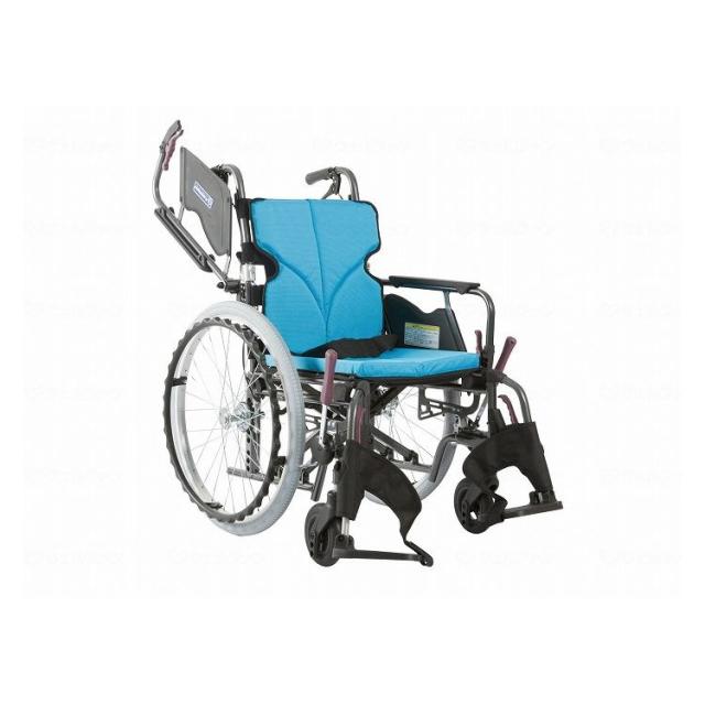 カワムラサイクル 今めかしいBstyle 自走用 22in中・高床 ともし火青味(NO.83) 座幅40-前座45糎 車椅子 車いす 車イス 持ちはこび 車 民族大移動 介護 かばい立て(代引不可)【貨物輸送無料】
