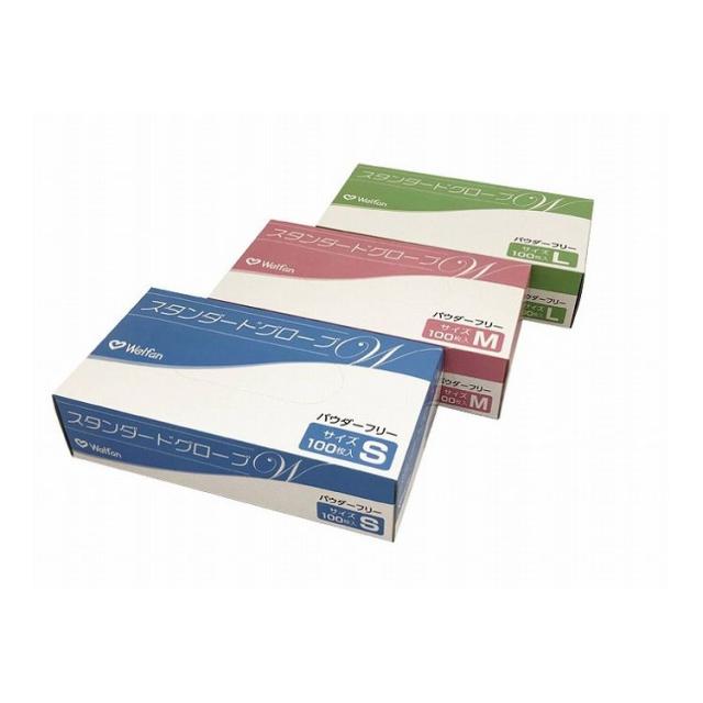 ウェルファン スタンダードグローブW パウダーフリー 箱 S 000910【送料無料】の通販は 13,552円