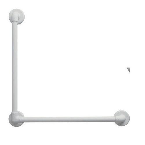 マツ六 BAUHAUS 32ソフトアクアレール L型ハンド ホワイト φ32×600×600 SAQ-K-6060W-040-7391(代引不可)【送料無料】