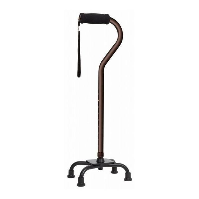 フジホーム オールアルミ4点杖 ブラウン - WB5147【送料無料】