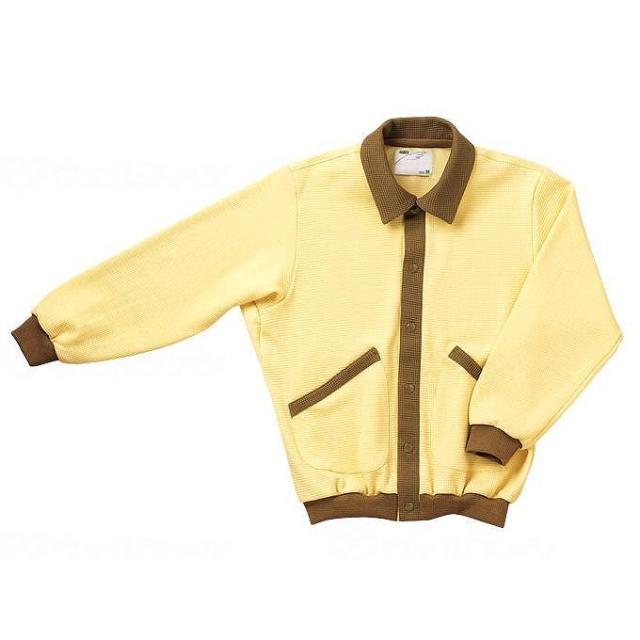 大阪エンゼル スクエアニット室内着 えり付き前開きタイプ クリーム S 886151_250_S(代引不可)【送料無料】