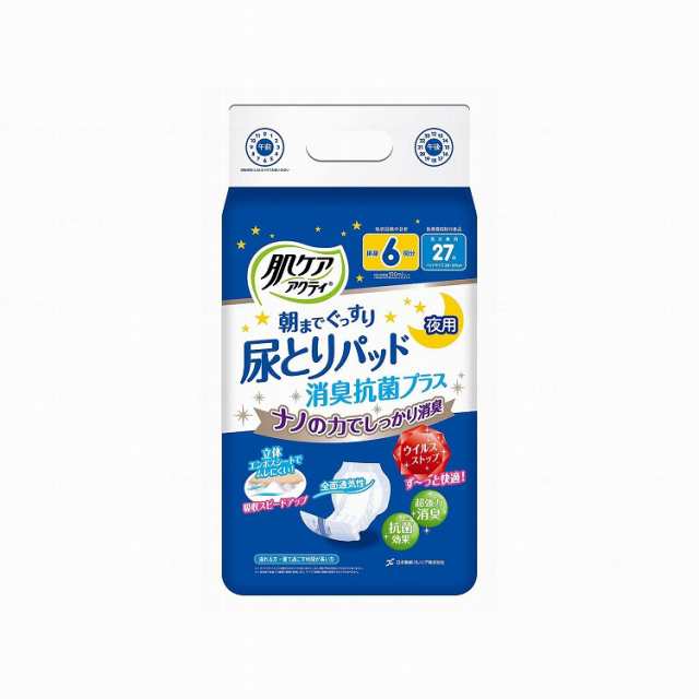 日本製紙クレシア 尿とりパッド消臭抗菌プラス6回分吸収 ケース(代引不可)【送料無料】