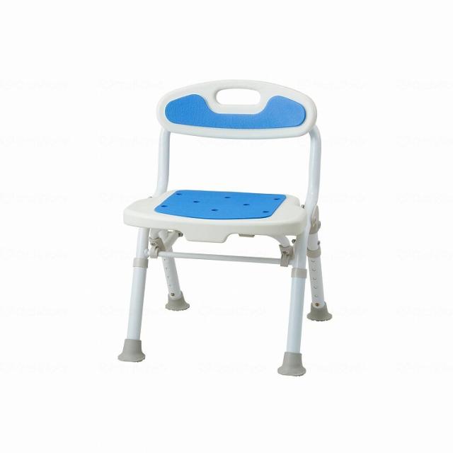 サテライト 福浴 折たたみコンパクトシャワーチェア ブルー(代引不可)【送料無料】の通販は