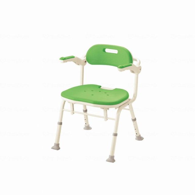 アロン化成 折りたたみシャワーベンチIS グリーン(代引不可)【送料無料】の通販は