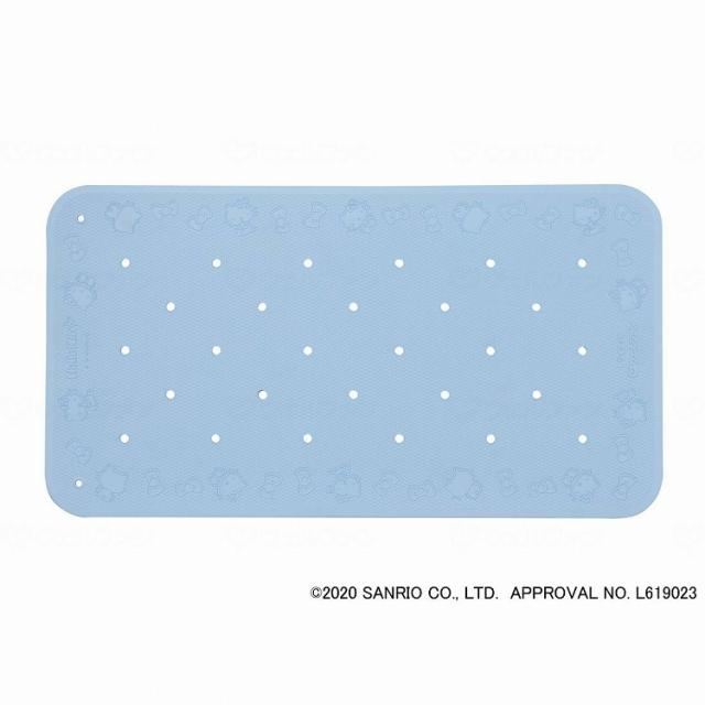 ウェルファン すべり止め入浴マット トライタッチ ハローキティ ブルー L 010401_450_L(代引不可)【送料無料】