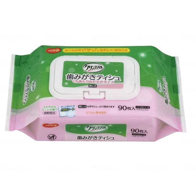 ピジョンタヒラ 歯みがきティシュ くちあたりおだやかタイプ90枚 ケース(代引不可)【送料無料】