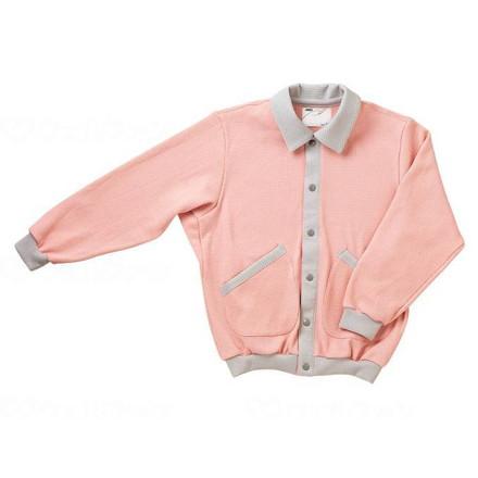 大阪エンゼル スクエアニット室内着(えり付き前開きタイプ) ピンク L 5101(代引不可)【送料無料】の通販は