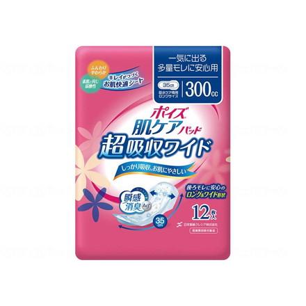 日本製紙クレシア Tポイズ肌ケアパッド ケース 超吸収ワイド女性用12枚 88097→88280(代引不可)【送料無料】
