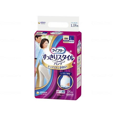 ユニ・チャーム ライフリーすっきりスタイルパンツ ケース ブルーL18枚 52762→50897(代引不可)【送料無料】の通販は 6,160円