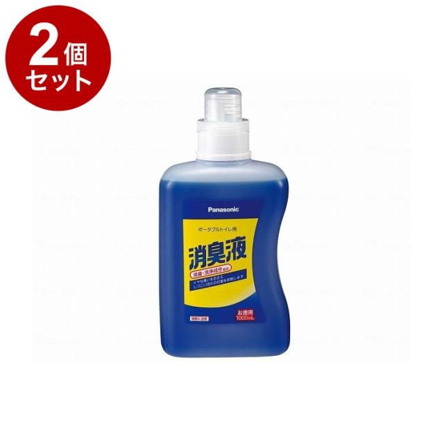 【単品2個セット】パナソニックエイジフリー ポータブルトイレ用消臭液1L(有色)/青/ケース VALTBL1LB 青 ケース 1L×6本 451110 451 12350(代引不可)【送料無料】
