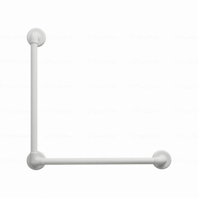 【法人限定】マツ六 BAUHAUS 32ソフトアクアレール L型ハンド/ホワイト/φ32×600×800 ホワイト φ32×600×800 SAQ K 6080W 040 7392 773421 710 17548 1本(代引不可)【送料無料】