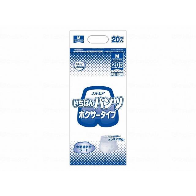 20枚入×4袋 カミ商事 Gエルモアいちばんパンツボクサータイプ/ケース/M ケース M 452421→454121 648078_1008_M(代引不可)【送料無料】