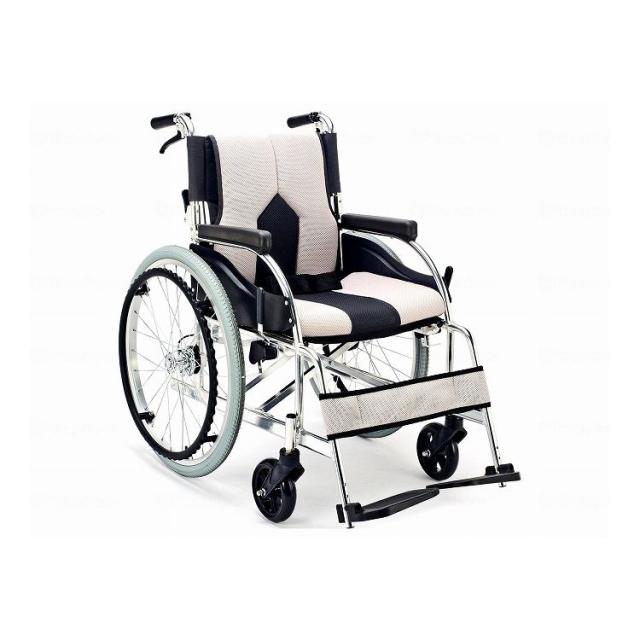 マキテック 車いす カラーズ/ライトグレー/座幅42-前座43cm ライトグレー 座幅42-前座43cm KC-1LG 384301_1013_11566(代引不可)【送料無料】