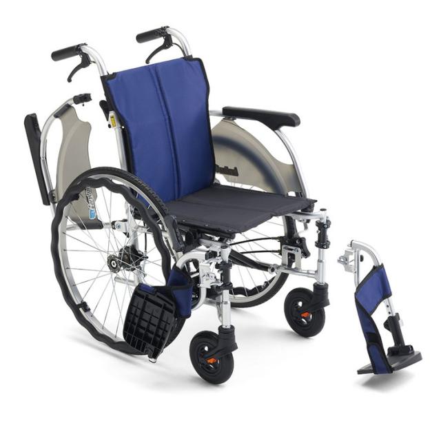 ミキ 車椅子 自走式 CRT-SGシリーズ ワンハンドブレーキ自走CRT-SG-7 A-16紺 42 517741 8061 420(代引不可)【送料無料】