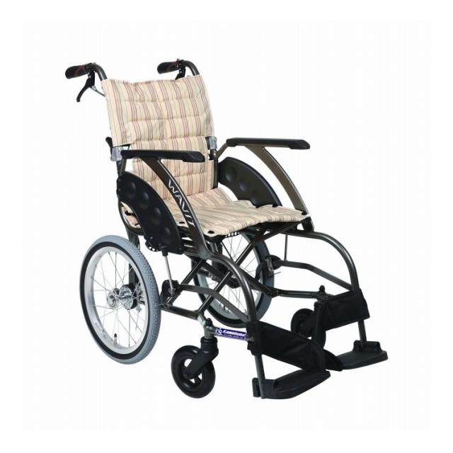 カワムラサイクル WAVIT エアタイヤ軽量介助 WA16-40A カフェモカ(代引不可)【送料無料】