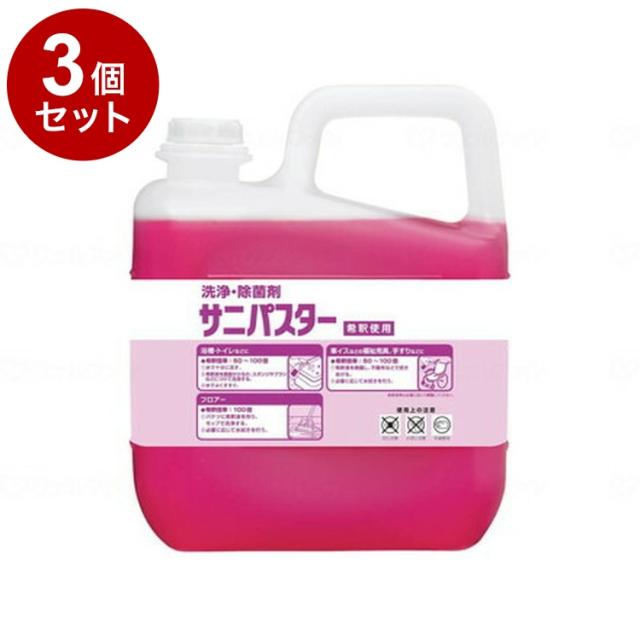 【単品3個セット】サラヤ サニパスター 本 5kg 31784(代引不可)【送料無料】