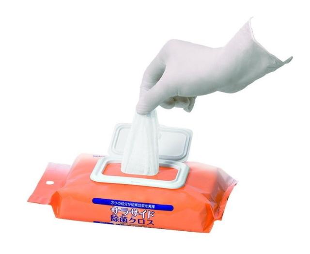 【単品2個セット】サラヤ サラサイド除菌クロス 80枚ピロータイプ ケース 30個入り 51686 975221 1008 22546(代引不可)【送料無料】