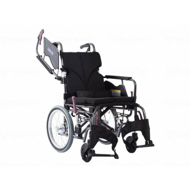 カワムラサイクル モダンBstyle 介助用 16インチ中・高床/No.19黒(ポリエステル)/座幅45-前座43cm(代引不可)【送料無料】