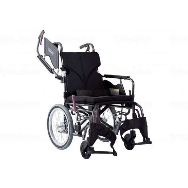 カワムラサイクル モダンBstyle 介助用 16インチ中・高床/No.68黒メッシュ(ポリエステル)/座幅42-前座47cm(代引不可)【送料無料】