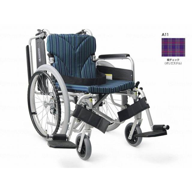 カワムラサイクル 簡易モジュール自走用 中床KA822-42B-M/紫チェック/42(代引不可)【送料無料】