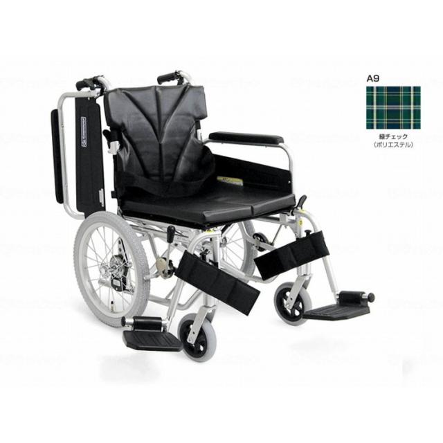 カワムラサイクル 簡易モジュール介助用 中床KA816-40B-M/緑チェック/40(代引不可)【送料無料】
