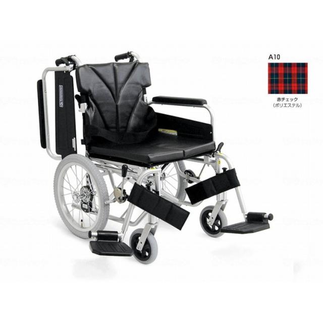 カワムラサイクル 簡易モジュール介助用 中床KA816-42B-M/赤チェック(A10)/42(代引不可)【送料無料】