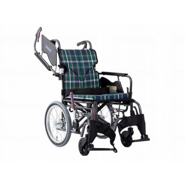 カワムラサイクル モダンBstyle 介助用 16インチ低床/緑チェック(A9)/座幅40-前座40cm(代引不可)【送料無料】