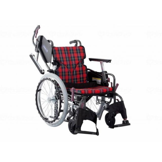 カワムラサイクル モダンCstyle 自走用 20インチ低床/赤チェック(A10)/座幅42-前座36cm(代引不可)【送料無料】