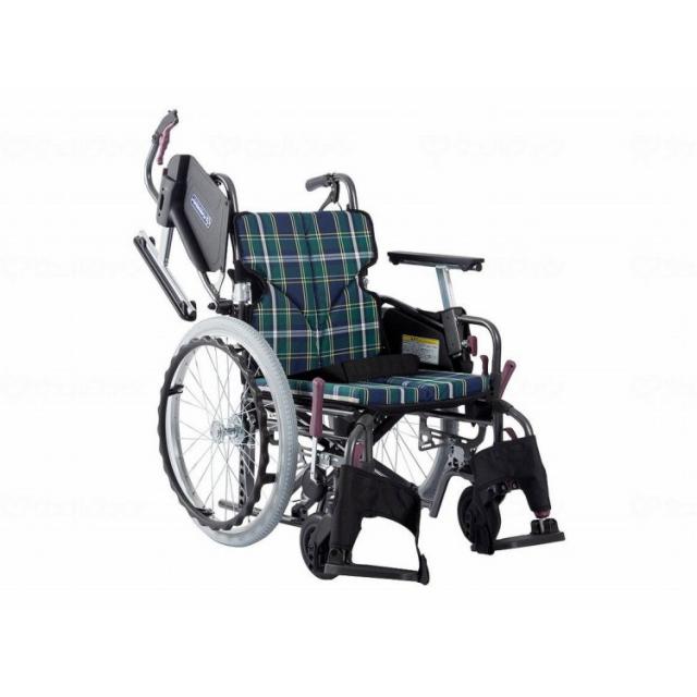 カワムラサイクル モダンCstyle 自走用 20インチ低床/緑チェック(A9)/座幅42-前座36cm(代引不可)【送料無料】
