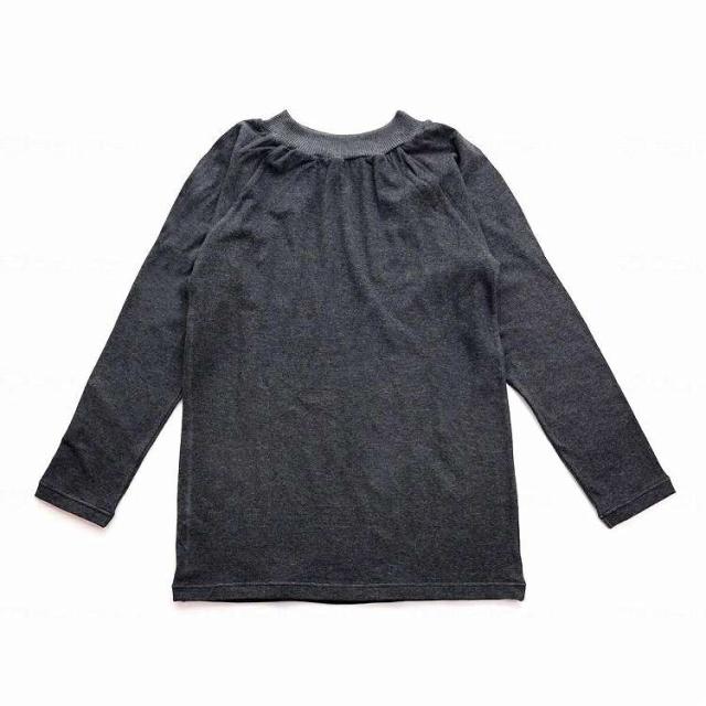 ラック産業 綿ストレッチ 着脱名人 前後なし長袖シャツ/チャコール/Free2(代引不可)【送料無料】