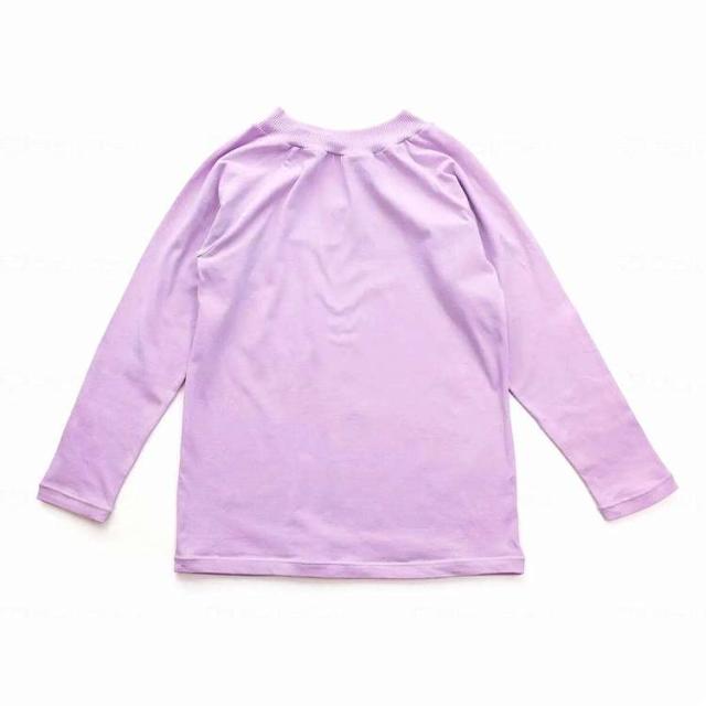 ラック産業 綿ストレッチ 着脱名人 前後なし長袖シャツ/ラベンダー/Free3(代引不可)【送料無料】