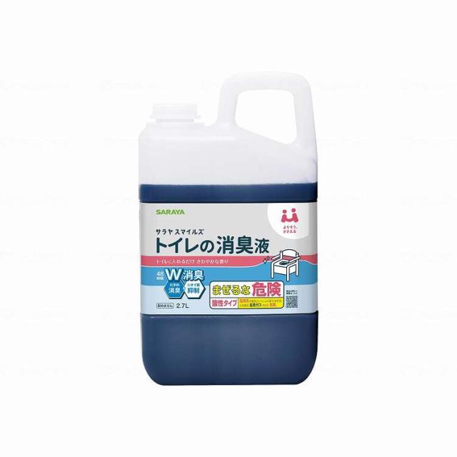 【法人限定】 サラヤ Sスマイルズトイレの消臭液25/ケース/2.7L(代引不可)【送料無料】