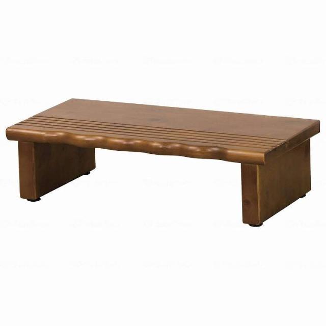 【法人限定】 株式会社 クロシオ 天然木玄関台60/ブラウン/幅60cm(代引不可)【送料無料】