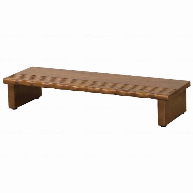 【法人限定】 株式会社 クロシオ 天然木玄関台90/ブラウン/幅90cm(代引不可)【送料無料】