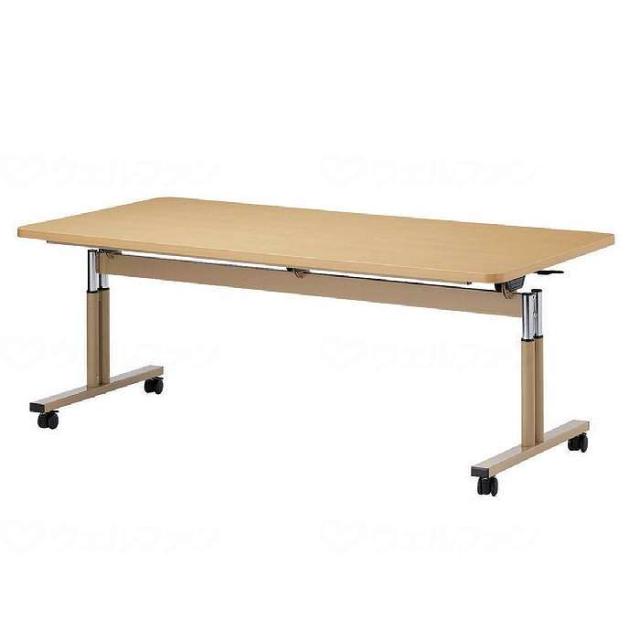 オフィス・ラボ T字脚昇降式テーブル TRタイプ 角型/ナチュラル/180×75(cm)(代引不可)【送料無料】