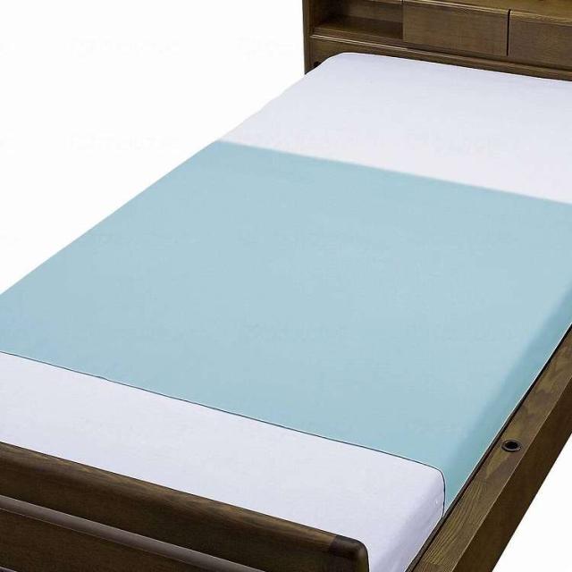 ウェルファン ポリスムース両面防水シーツ 90X145/サックス/ケース(代引不可)【送料無料】